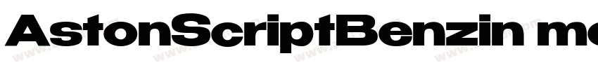 AstonScriptBenzin me字体转换